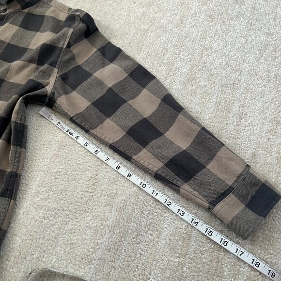 Aritzia Wilfred Free Sail Long Sleeve Button Up Flannel Shirt Top S - Picture 7 of 10